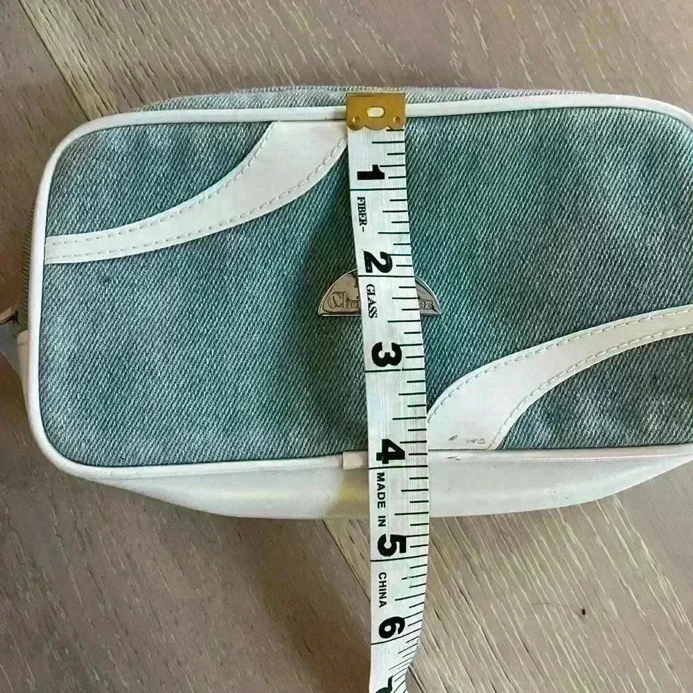 Dior Gray and White Cosmetic Pouch
